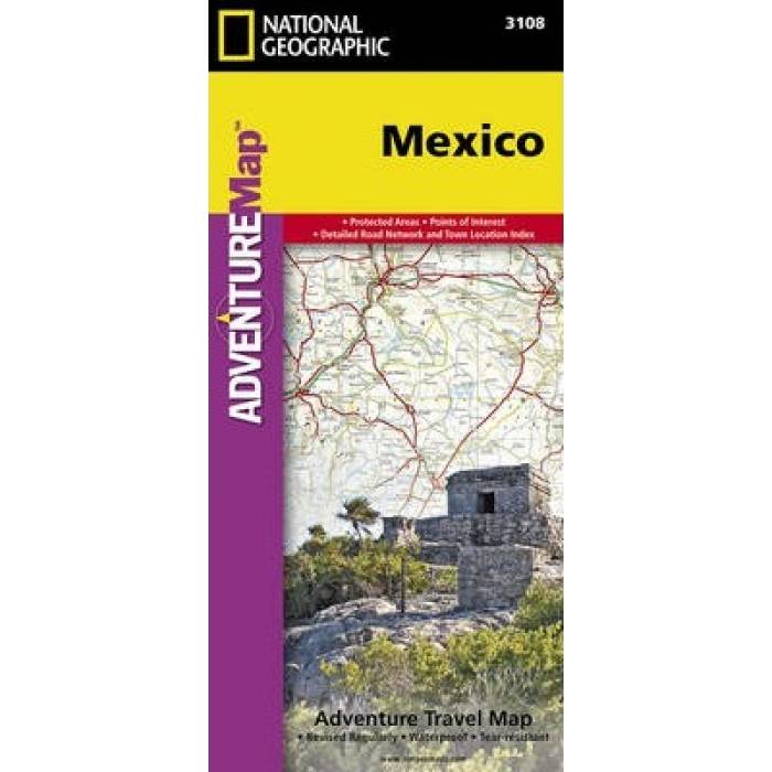 National Geographic Mexico Adventure Map