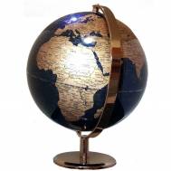 Heritage Navy/Rose Gold World Globe 25cm 