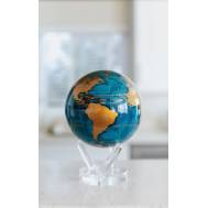 6" Blue and Gold  World Globe