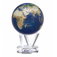 4.5" Satellite and Gold World Globe
