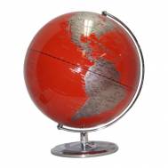Heritage Red Ocean 25cm World Globe MS-110G12B-P