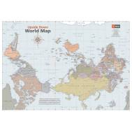 Upside Down World Map - Classic