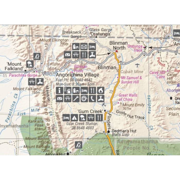 Flinders Ranges Wall Map