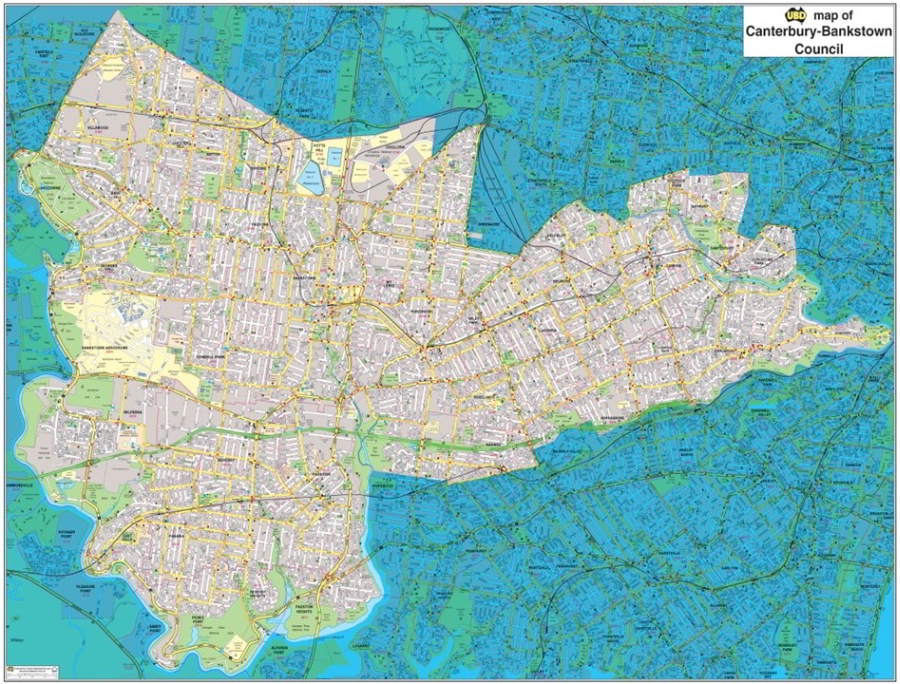 City Of Canterbury Bankstown Wards Google My Maps - Bank2home.com