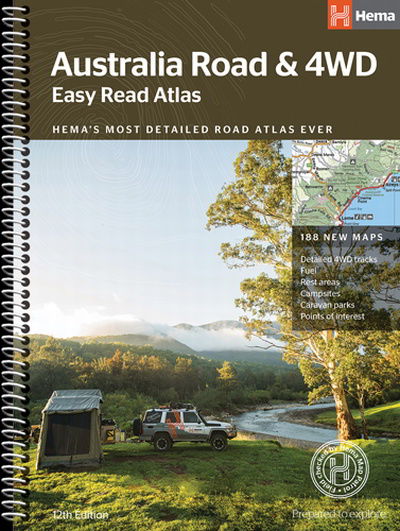 Australia Road & 4WD Easy Read Atlas - 292 x 397mm (13th Edition)