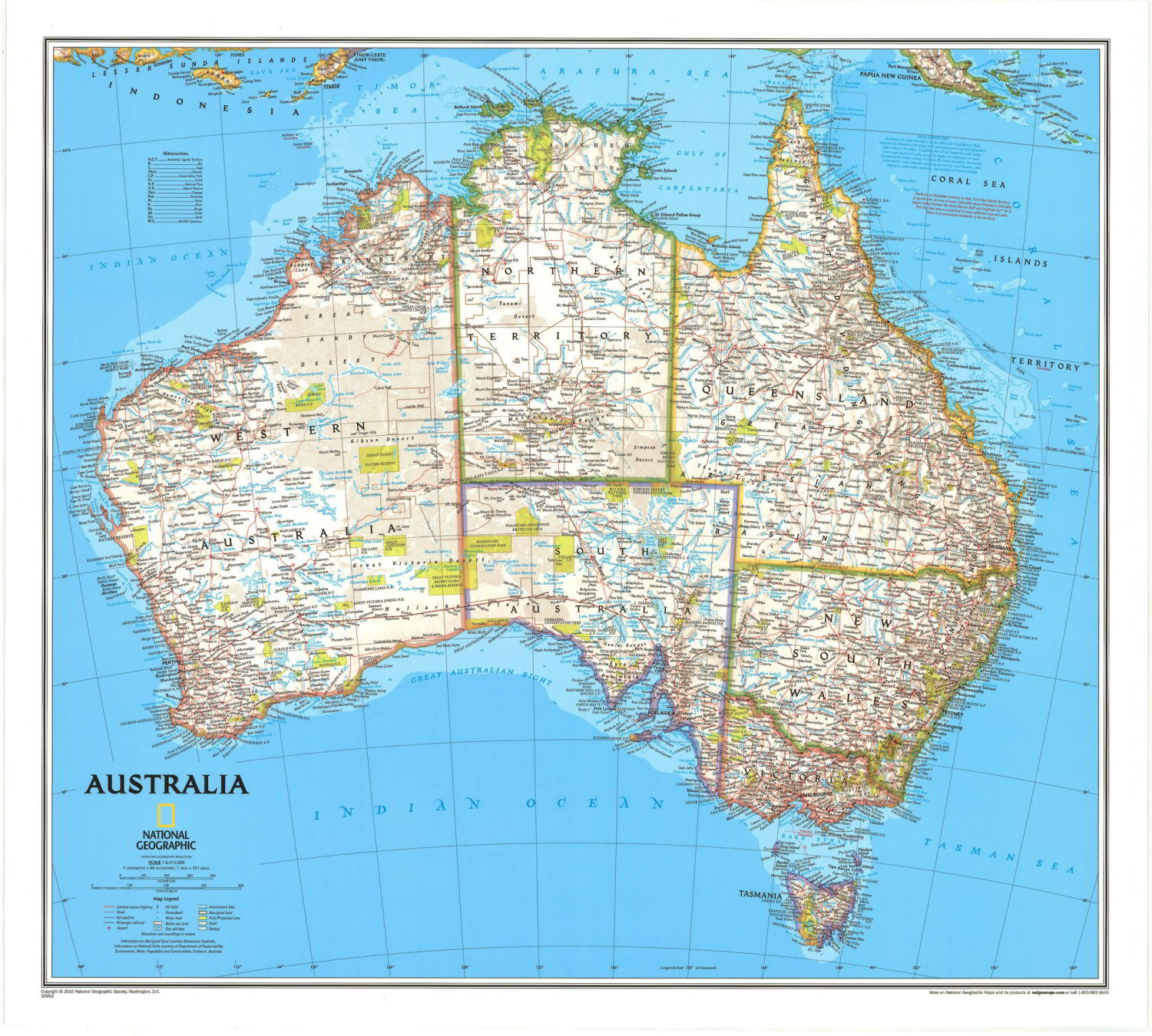 Australia Classic Wall Map Laminated National Geographic Store Gambaran